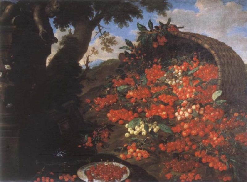 Bartolomeo Bimbi Cherries oil painting image